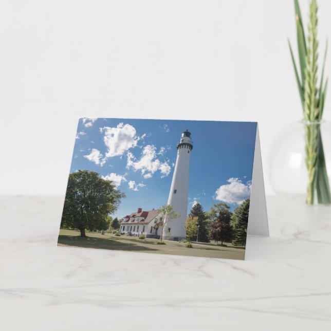Wind Point Lighthouse Racine Notecard (Front)