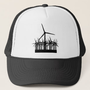 wind power environment trucker hat