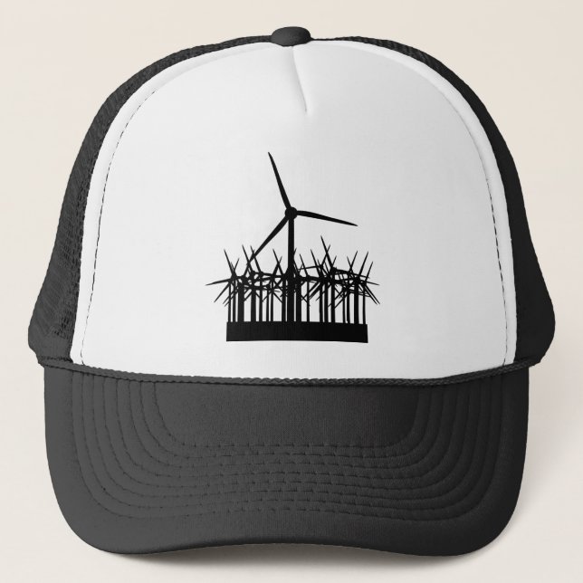 wind power environment trucker hat (Front)