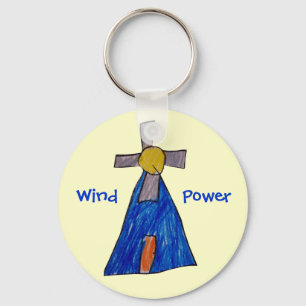 Wind Power Key Ring