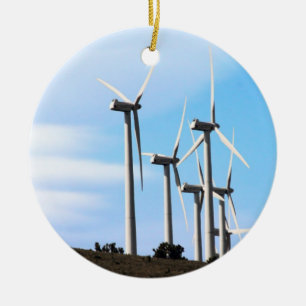 Wind Power Mojave Tehachapi Wind Farm Ceramic Tree Decoration