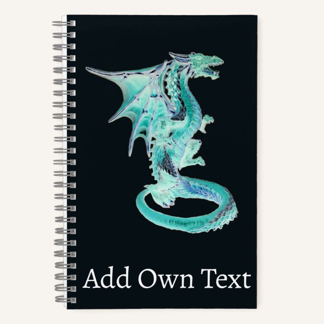 Wind Rider Dragon Fantasy Artwork Celestial Sky  Notebook (Front)
