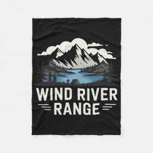 Wind Rivers Range Hiking Camping Climbing Wilderne Fleece Blanket