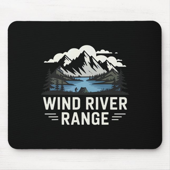 Wind Rivers Range Hiking Camping Climbing Wilderne Mouse Mat (Front)