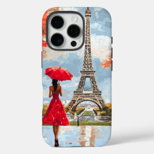 Wind Romance Paris Chic Walk iPhone 16 Pro Case