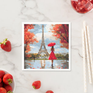 Wind Romance Paris Chic Walk Napkin