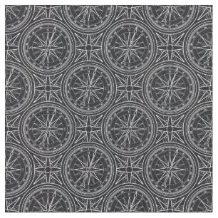 Wind Rose Compass Pattern Fabric