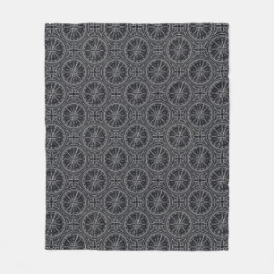 Wind Rose Compass Pattern Fleece Blanket