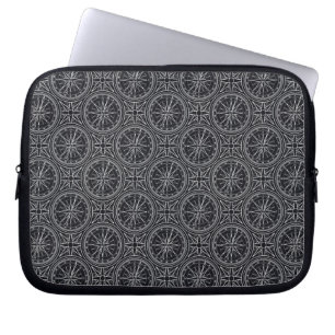 Wind Rose Compass Pattern Laptop Sleeve