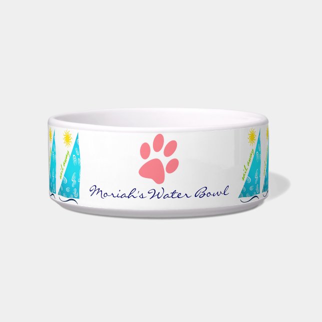 Wind, Sail and Sun for Cats Bowl (Front)