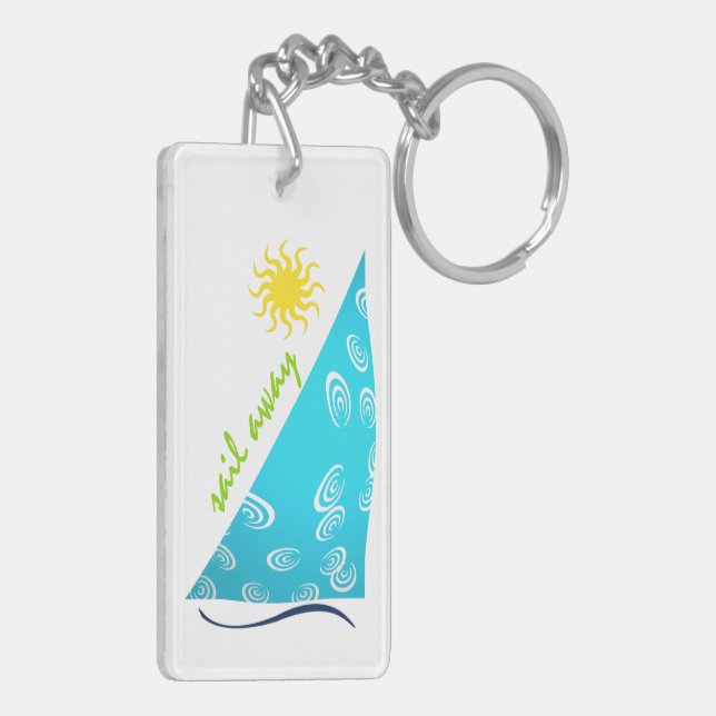 Wind, Sail and Sun Key Ring (Back Left)