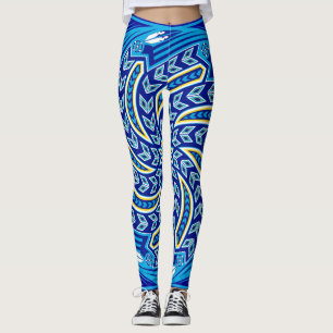 Wind Spirit Blue Leggings