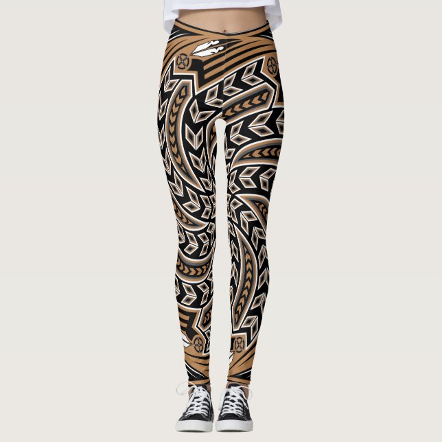 Wind Spirit Brown Leggings (Front)
