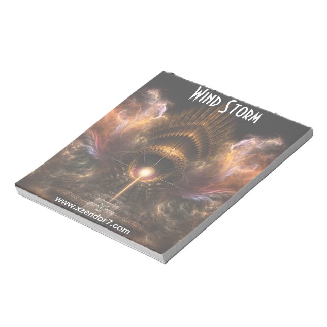 Wind Storm Fractal Art Notepad (Rotated)
