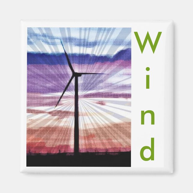 Wind Sunrise picture Magnet (Front)
