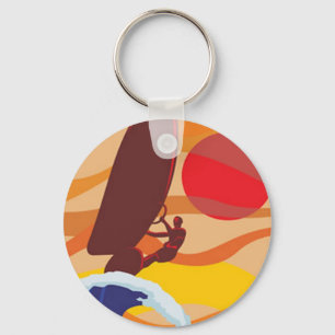 Wind surfing key ring