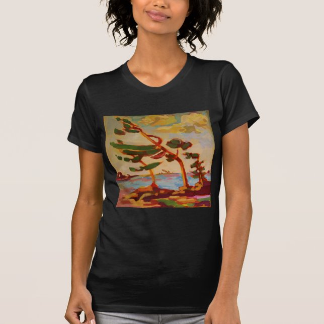 Wind-swept trees T-Shirt (Front)