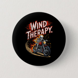 Wind Therapy Motorbike Motorcycle Men Women  6 Cm Round Badge