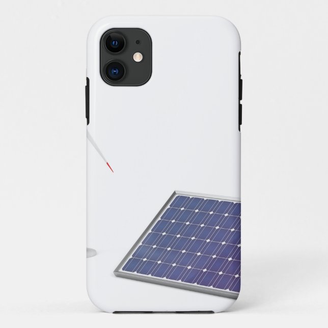 Wind turbine and solar panel Case-Mate iPhone case (Back)
