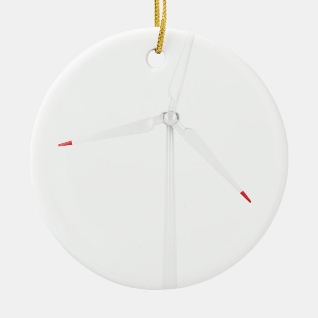 Wind turbine ceramic tree decoration (Front)