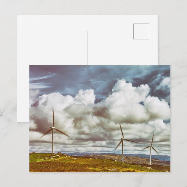 Wind turbine generators postcard (Front/Back)