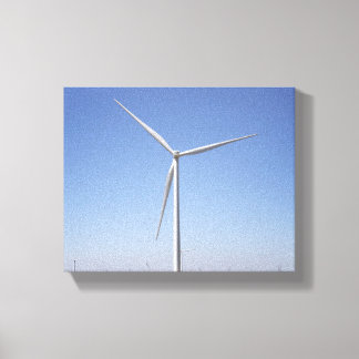 Wind Turbine in a Rural Oklahoma Field Colour 8x10 Canvas Print