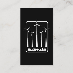 Wind Turbine Kit Shirt Blow Me - Windmill Gift Business Card