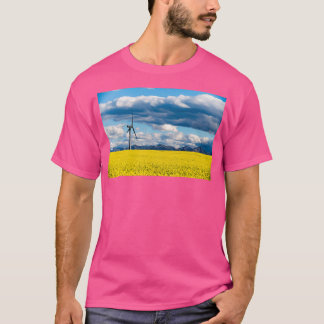 Wind Turbine Renewable Energy Alberta Canada 8 T-Shirt