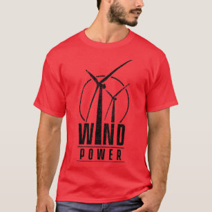 Wind turbine wind power renewable energy 1 T-Shirt