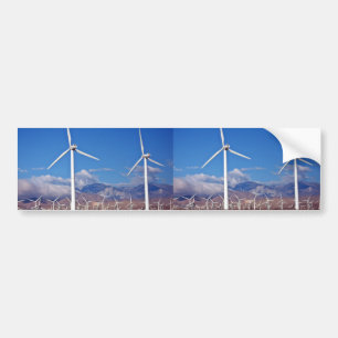 Wind turbines bumper sticker