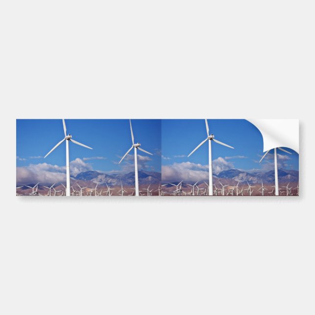 Wind turbines bumper sticker (Front)