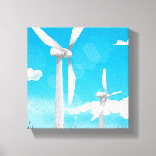 Wind Turbines Canvas Print