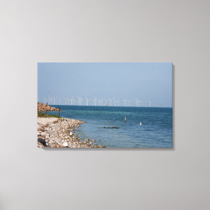 Wind turbines canvas print