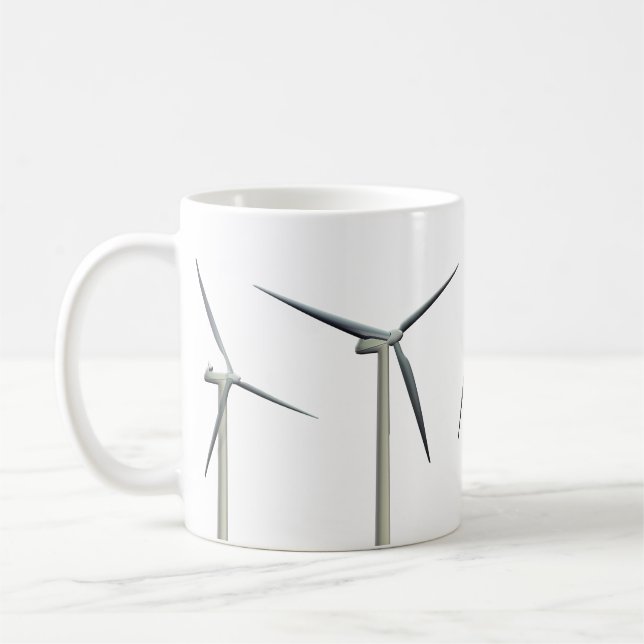 Wind Turbines Coffee Mug (Left)