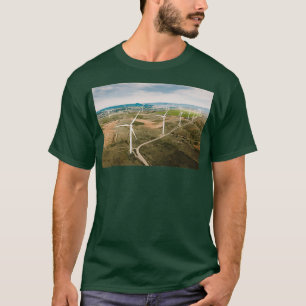 Wind turbines from above T-Shirt