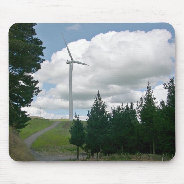 Wind turbines in countryside mouse mat (Front)