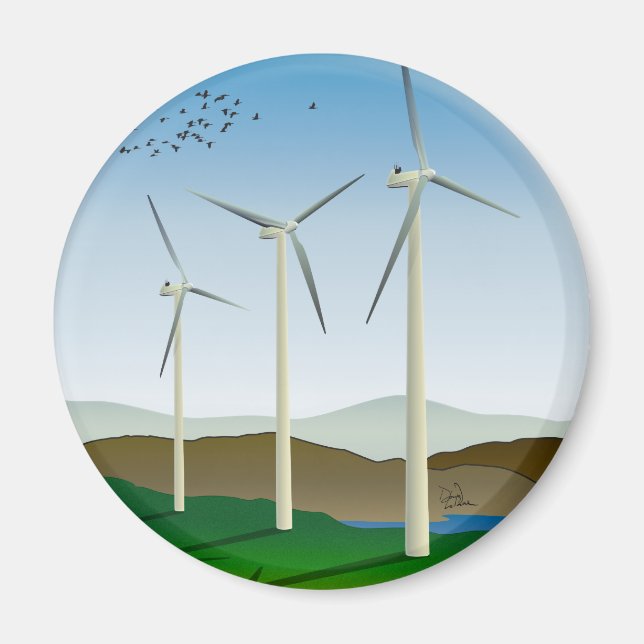 Wind Turbines Magnet (Front)