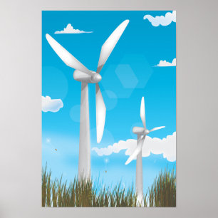 Wind Turbines Poster