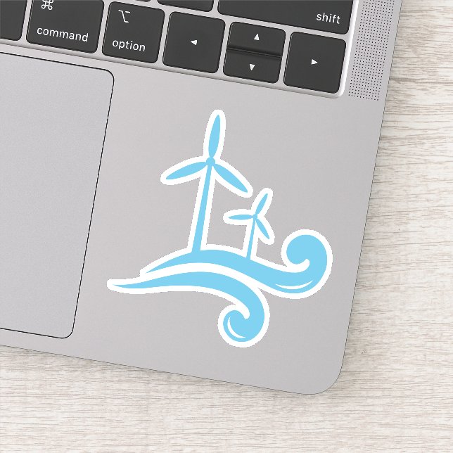 Wind turbines renewable energy blue or any colour (Detail)