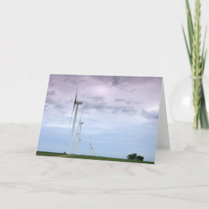 Wind Turbines Skyward Card