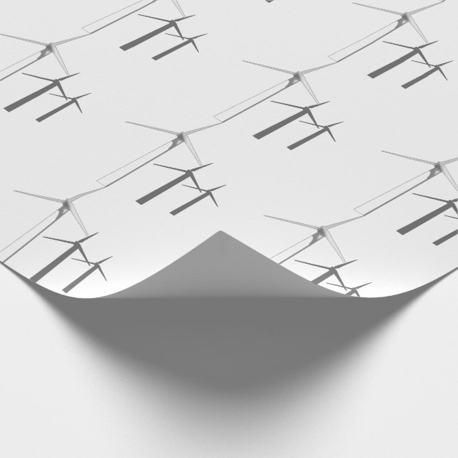 Wind Turbines Wrapping Paper (Corner)