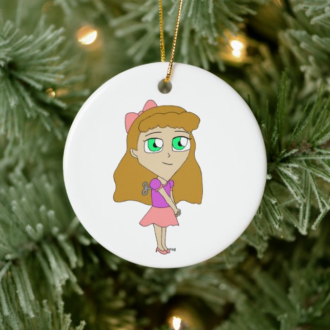 wind up chibi ceramic tree decoration (Tree)