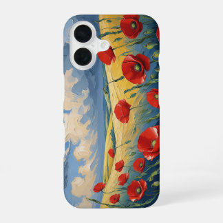 Wind whisper in poppies iPhone 16 case