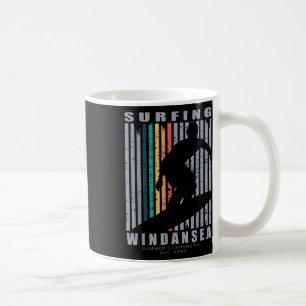 Windansea Surfing Beach Retro Surfing Summer Vacat Coffee Mug