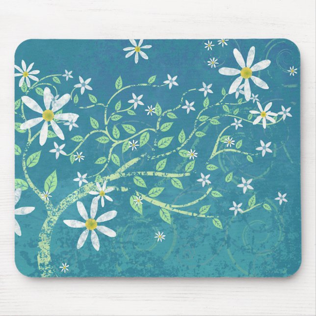 Windblown Daisies Mouse Mat (Front)