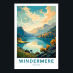 Windermere England Travel Print<br><div class="desc">Beautiful modern print celebrating Windermere England.</div>