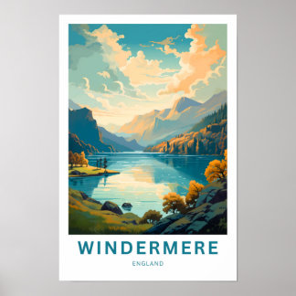 Windermere England Travel Print