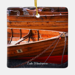 Windermere The Lake District Boats Motivational Ceramic Ornament