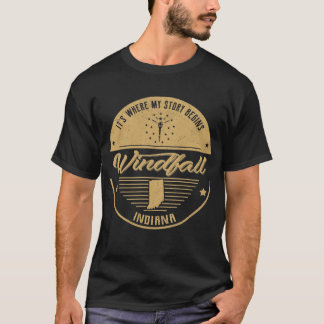 Windfall Indiana It's Where my story begins T-Shirt