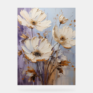 Windflower - Impasto Floral Acrylic Sign